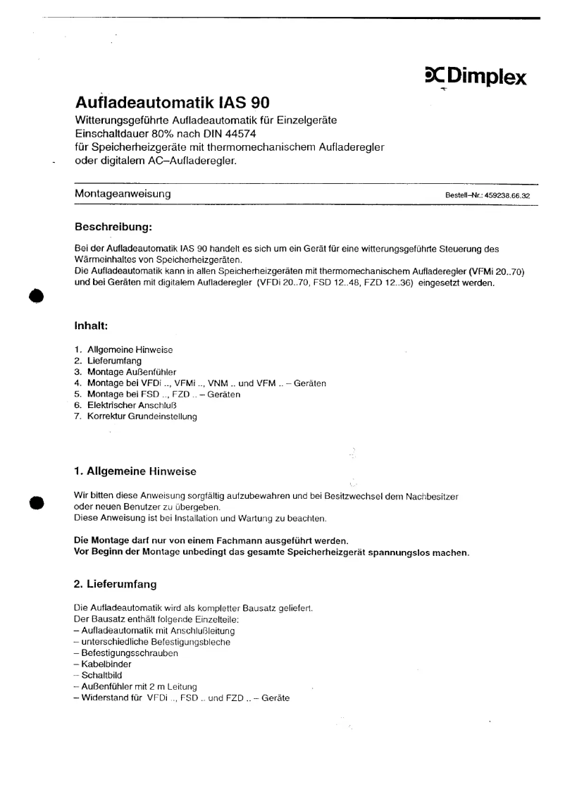 Imagen de la primera página del manual del dispositivo IAS90