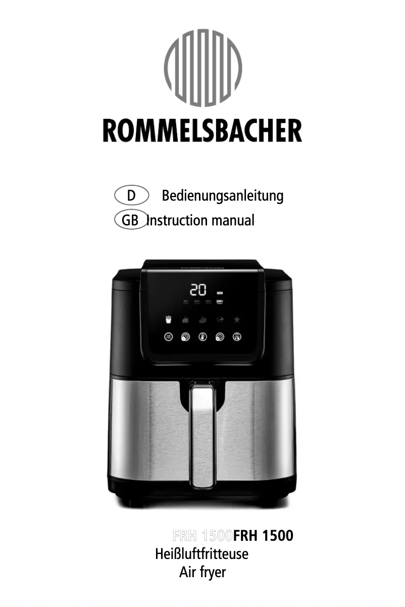 Page n°1 - Manuel utilisateur Rommelsbacher FRH 1500