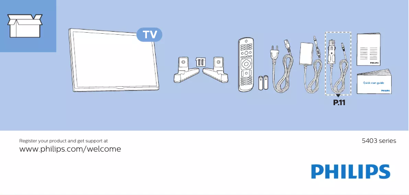 Página 1 del manual Guía de inicio rápido Philips 22PFS5403