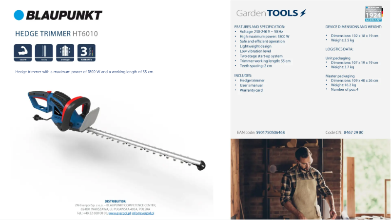 Page n°1 - Fiche technique Blaupunkt HT6010