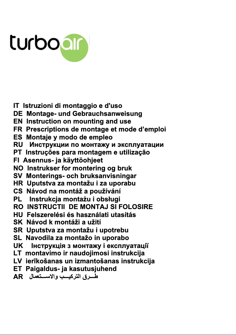 Image de la première page du manuel de l'appareil Sicilia