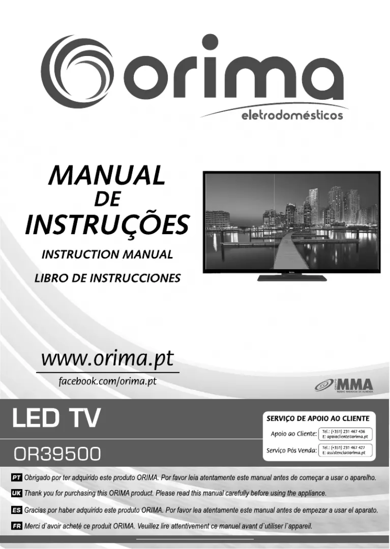 Página 1 del manual Manual de usuario Orima OR39500