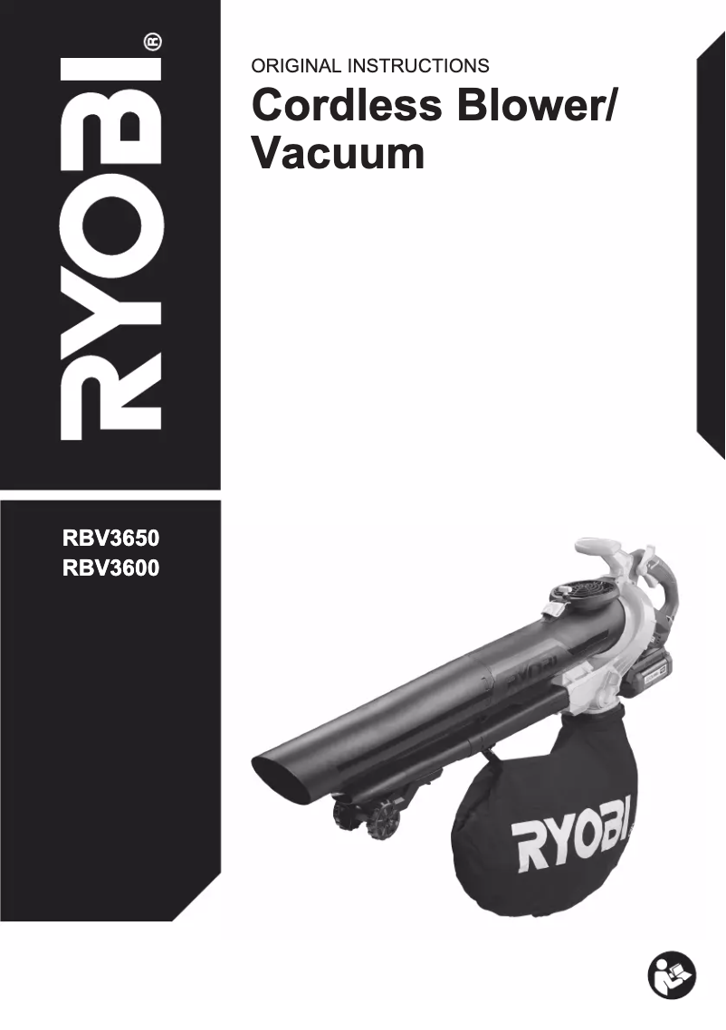 Page n°1 - Manuel utilisateur RYOBI RBV3650