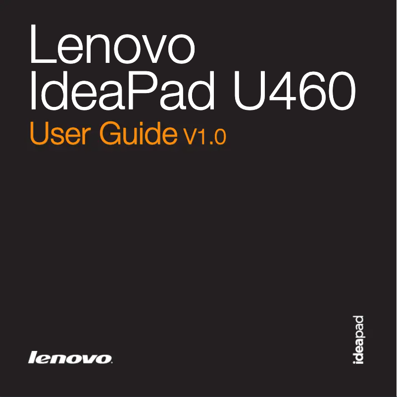Page n°1 - Manuel utilisateur Lenovo IdeaPad U460