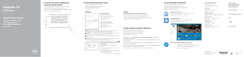 Page 1 de la notice Manuel utilisateur Dell Inspiron 7359 2-in-1