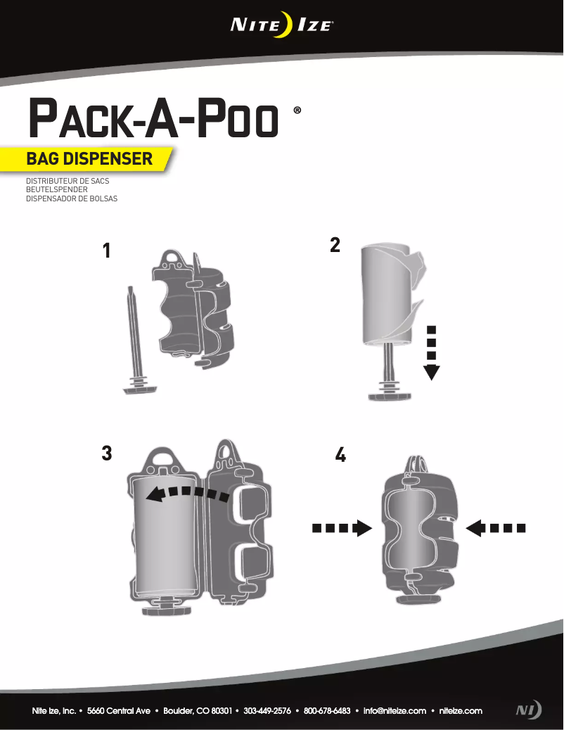 Page n°1 - Manuel utilisateur Nite Ize PPD-01-R3