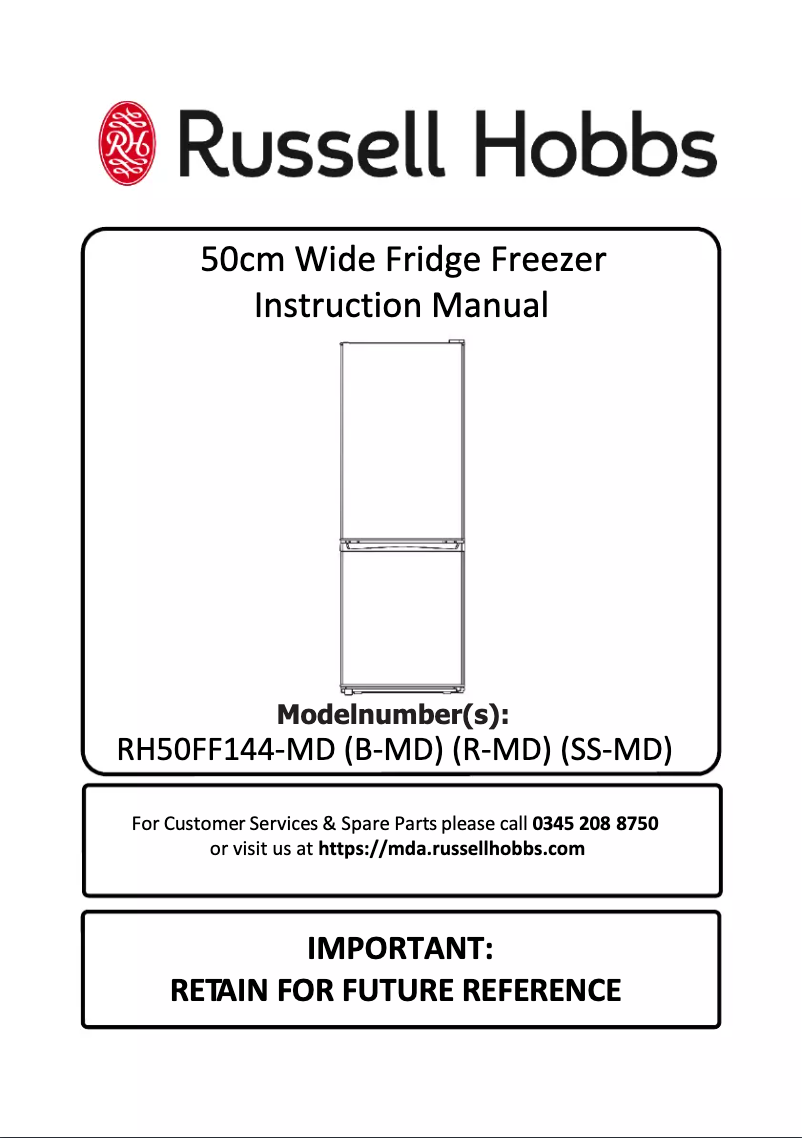 Image de la première page du manuel de l'appareil RH50FF144B-MD