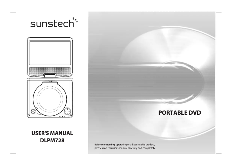 Page n°1 - Manuel utilisateur Sunstech DLPM728