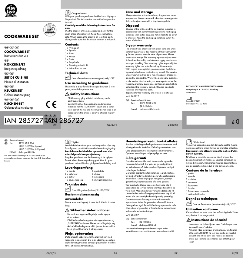 Image de la première page du manuel de l'appareil IAN 285727