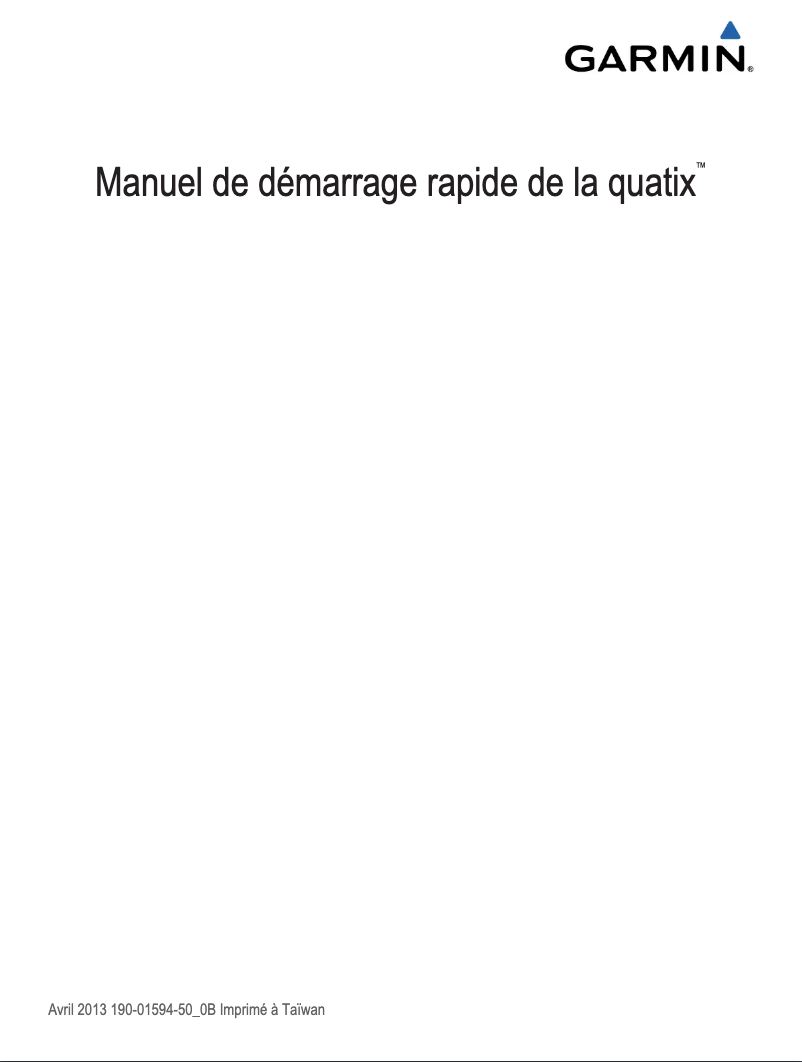 Página 1 del manual Manual de usuario Garmin Quatix