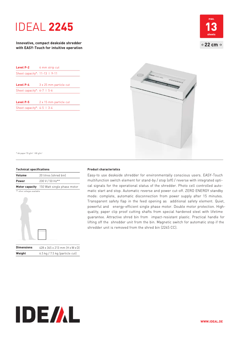 Image de la première page du manuel de l'appareil 2245 CC