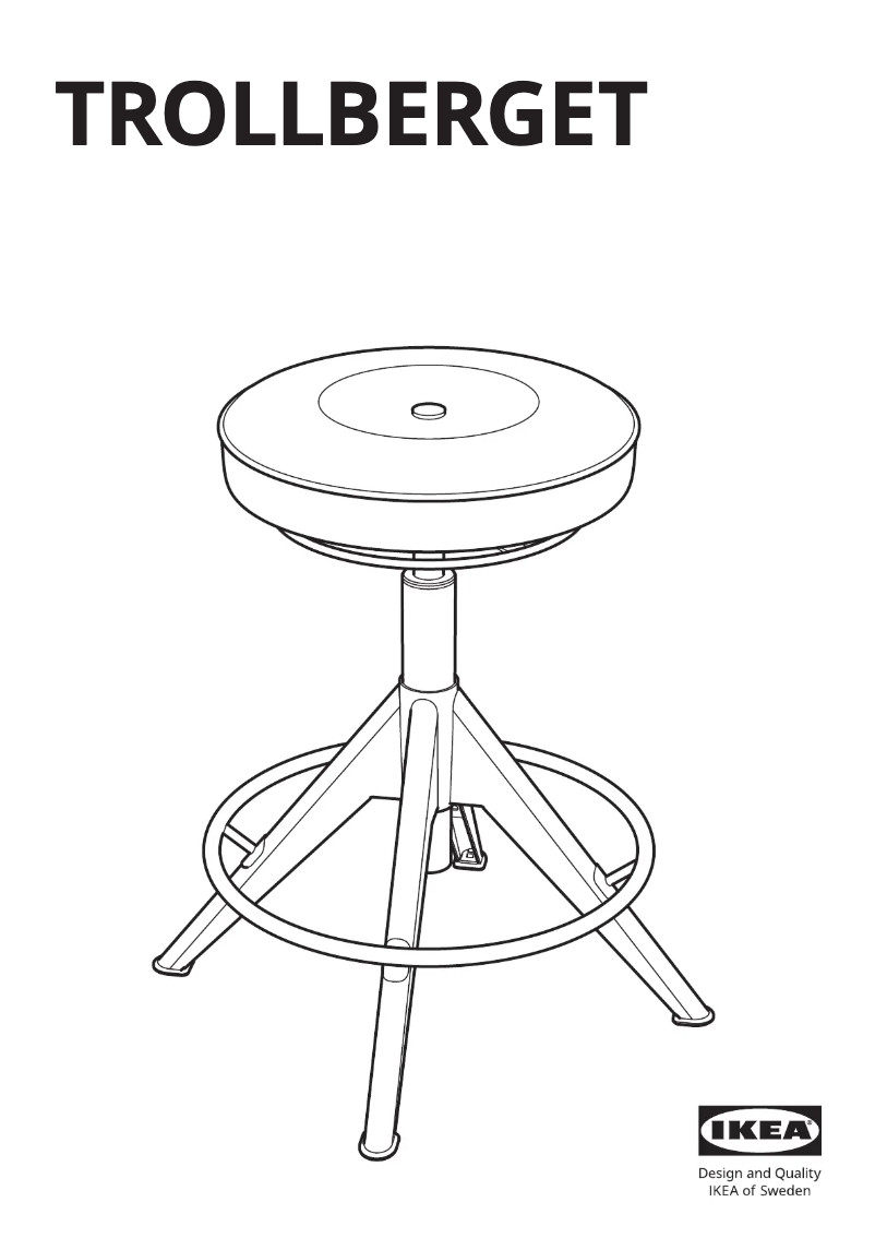 Page 1 de la notice Manuel utilisateur Ikea TROLLBERGET 003.882.61
