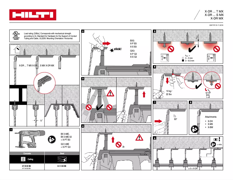 Página 1 del manual Manual de usuario Hilti X-DR S MX