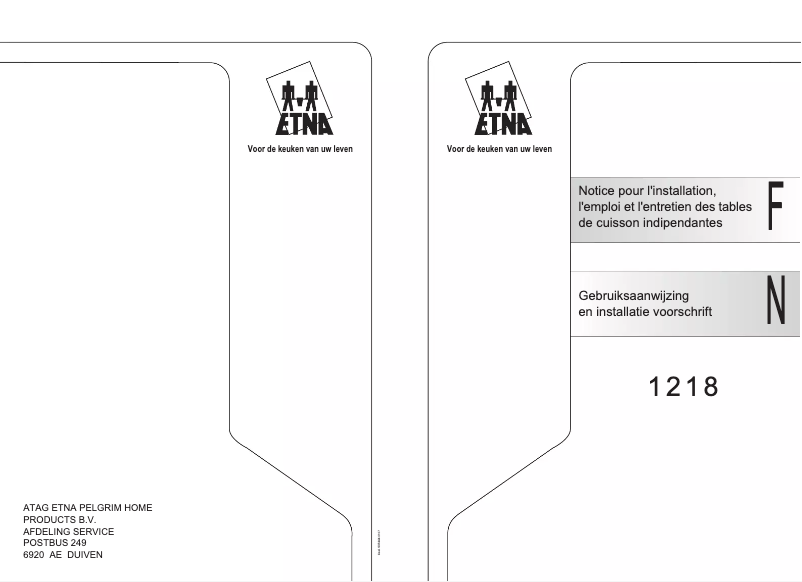 Page 1 de la notice Manuel utilisateur Etna 1218HWT