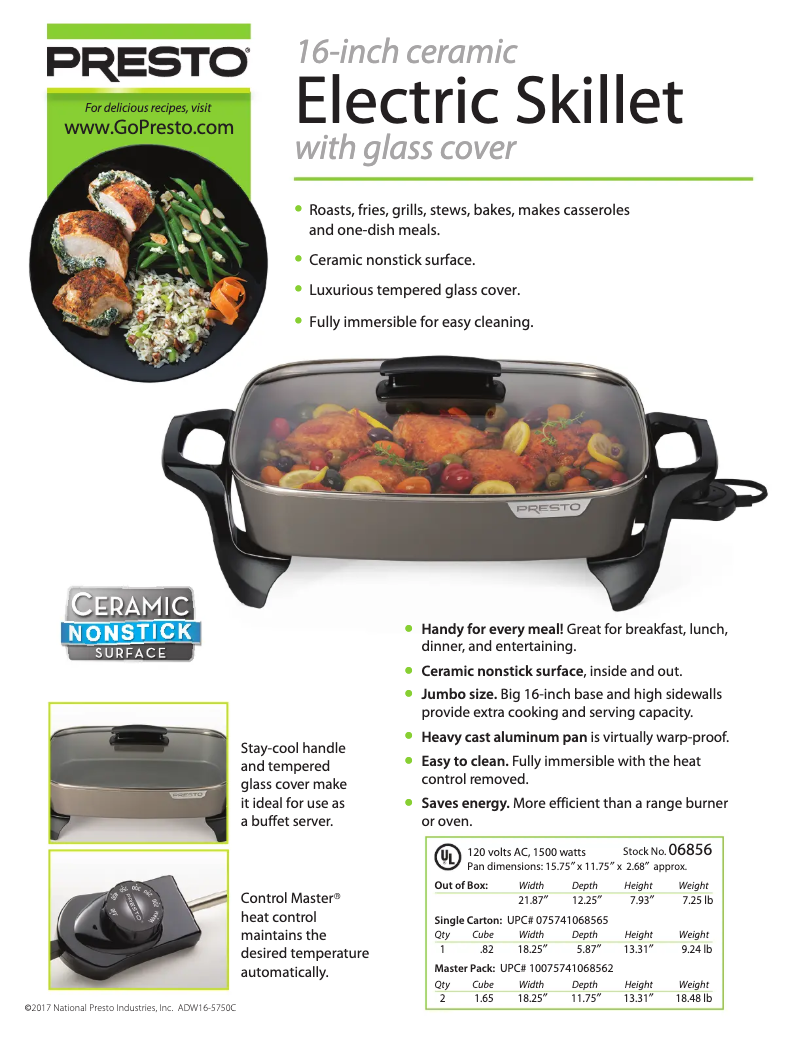 Page n°1 - Fiche technique Presto 06856