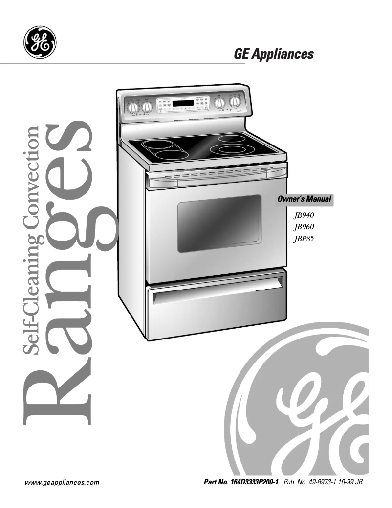 Image de la première page du manuel de l'appareil Profile Spectra JB940KDCC