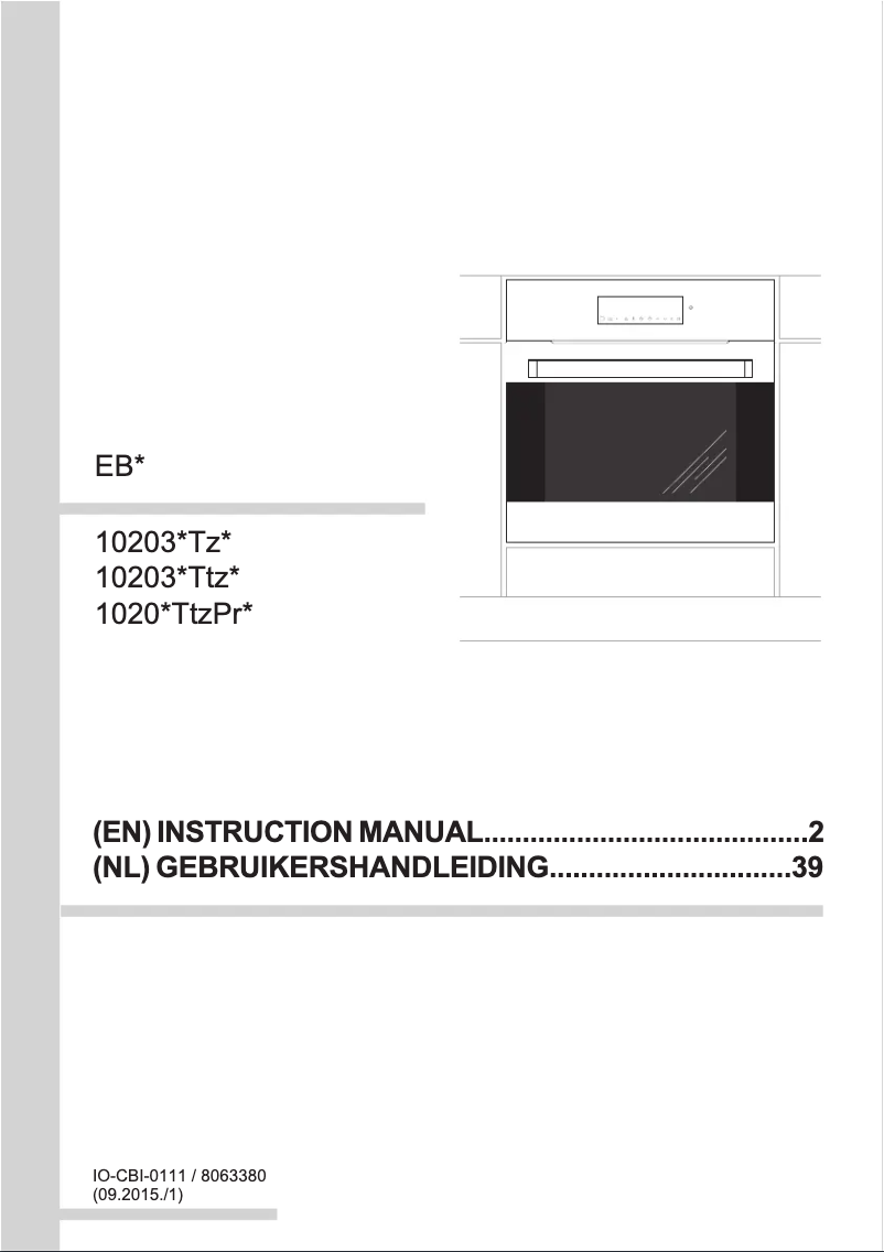 Page n°1 - Manuel utilisateur Amica 10203 Tz