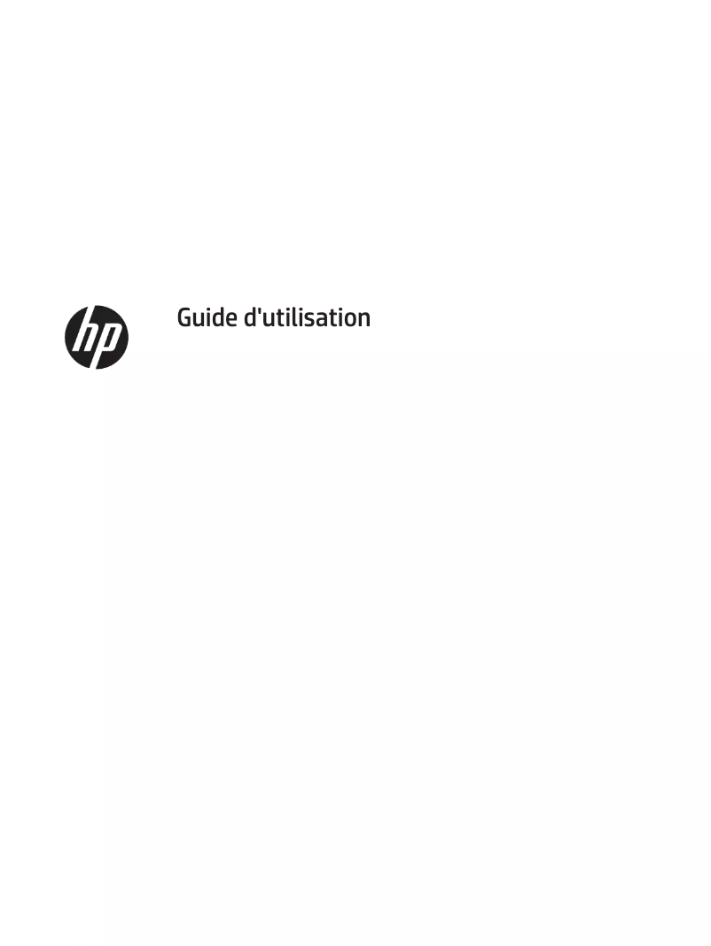 Page 1 de la notice Manuel utilisateur HP P274