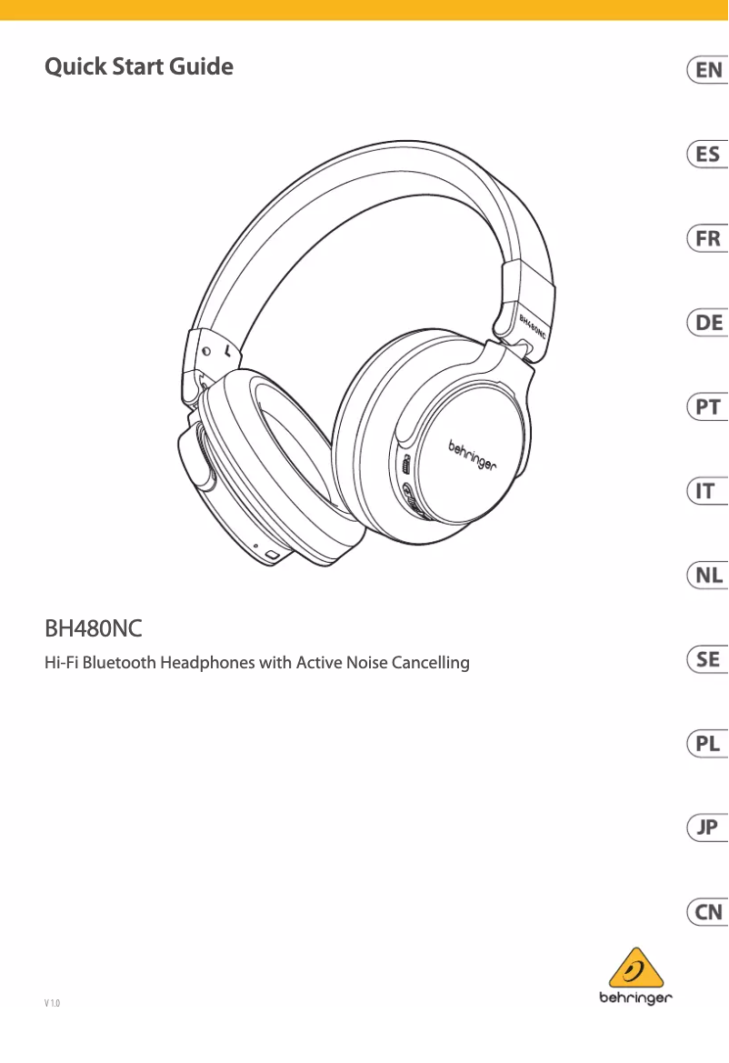 Image de la première page du manuel de l'appareil BH480NC