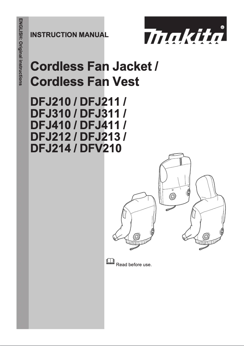 Image de la première page du manuel de l'appareil DFJ212Z