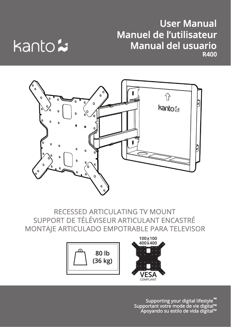 Page 1 de la notice Manuel utilisateur Kanto R400