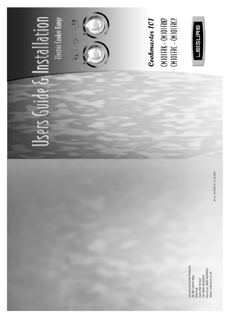 Page 1 de la notice Manuel utilisateur Leisure CM101FR