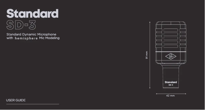 Image de la première page du manuel de l'appareil Standard SD-3