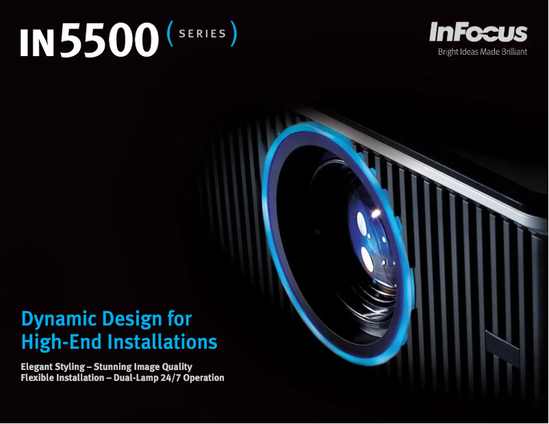 Page n°1 - Manuel utilisateur InFocus IN5533