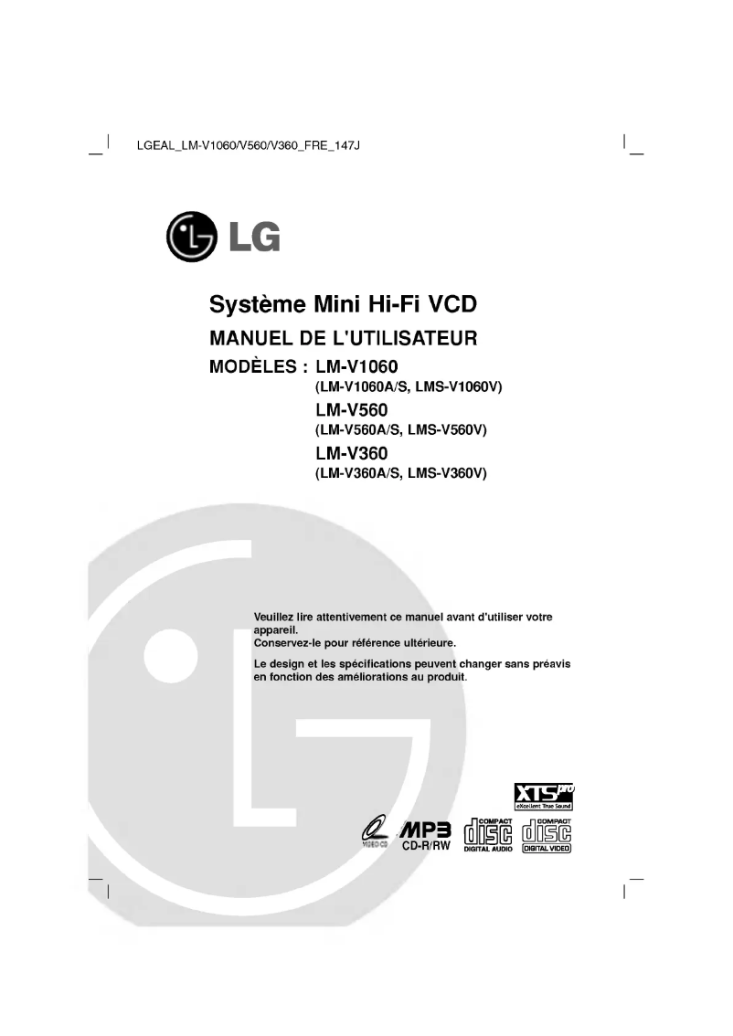 Page n°1 - Manuel utilisateur LG LM-V1060A