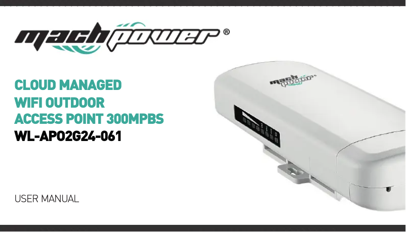 Page 1 de la notice Manuel utilisateur Mach Power WL-APO2G24-061