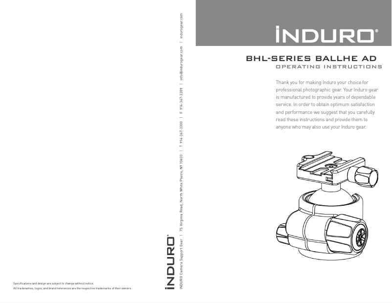 Image de la première page du manuel de l'appareil BHL3S