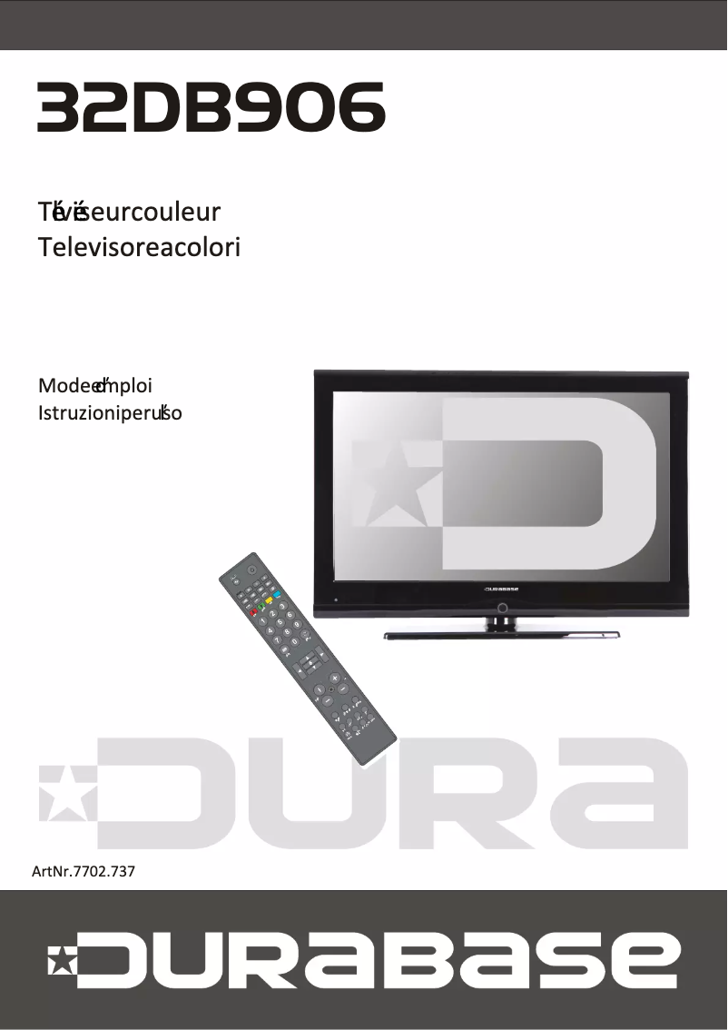 Page n°1 - Manuel utilisateur Durabase 32DB906