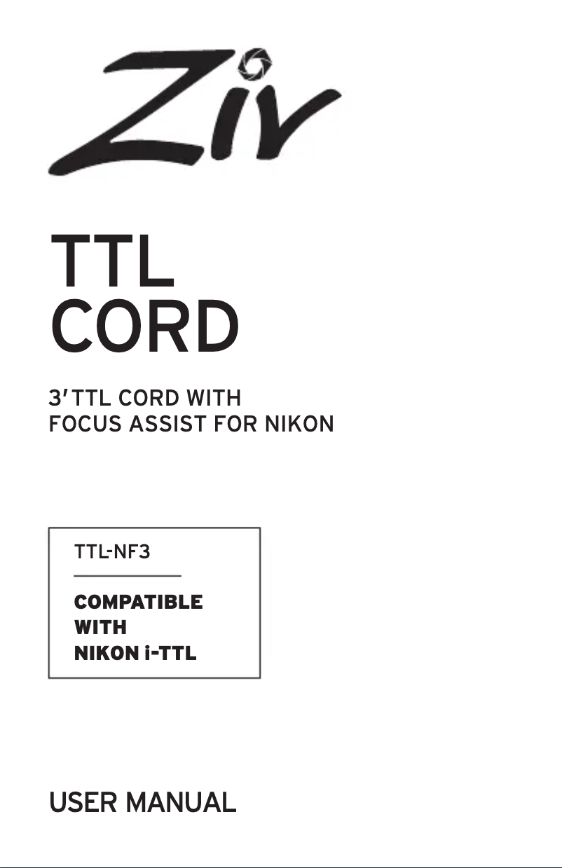 Image de la première page du manuel de l'appareil TTL-NF3