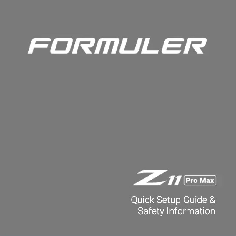Image de la première page du manuel de l'appareil Z11 Pro Max