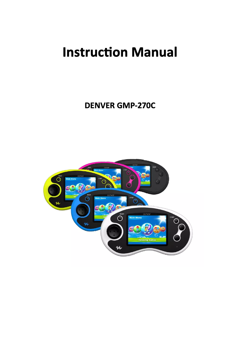 Image de la première page du manuel de l'appareil GMP-270