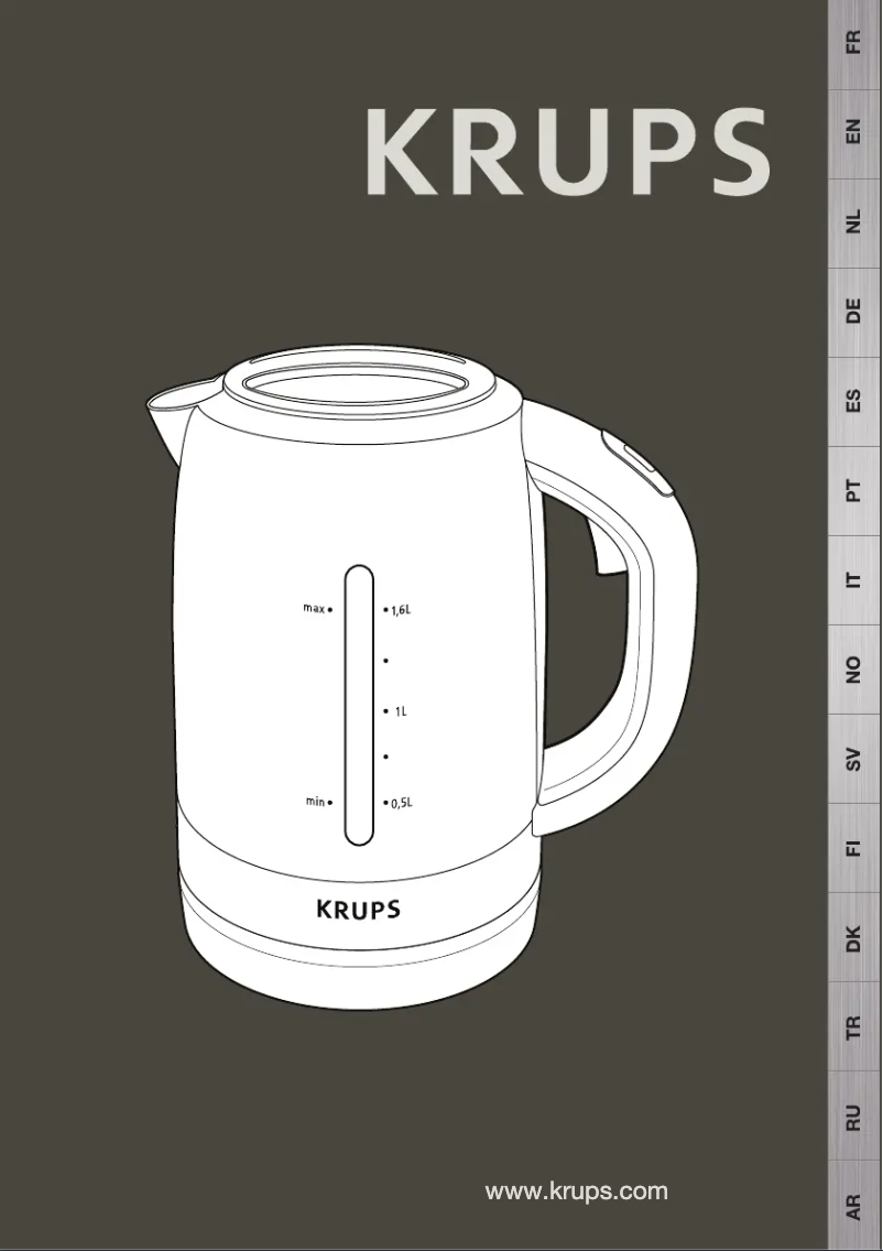 Page n°1 - Manuel utilisateur Krups Aquacontrol FLF2