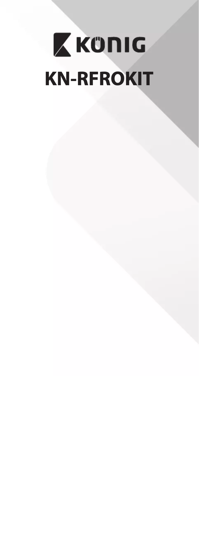 Image de la première page du manuel de l'appareil KN-RFRO KIT