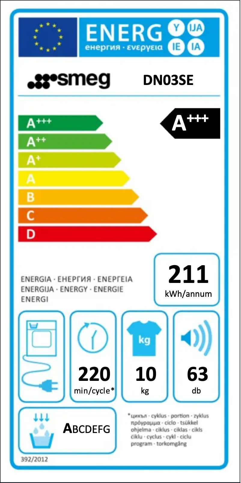 Page n°1 - Manuel utilisateur Smeg DN03SE