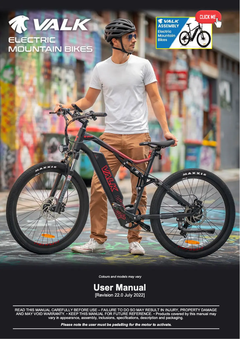 Page 1 de la notice Manuel utilisateur Valk MX9