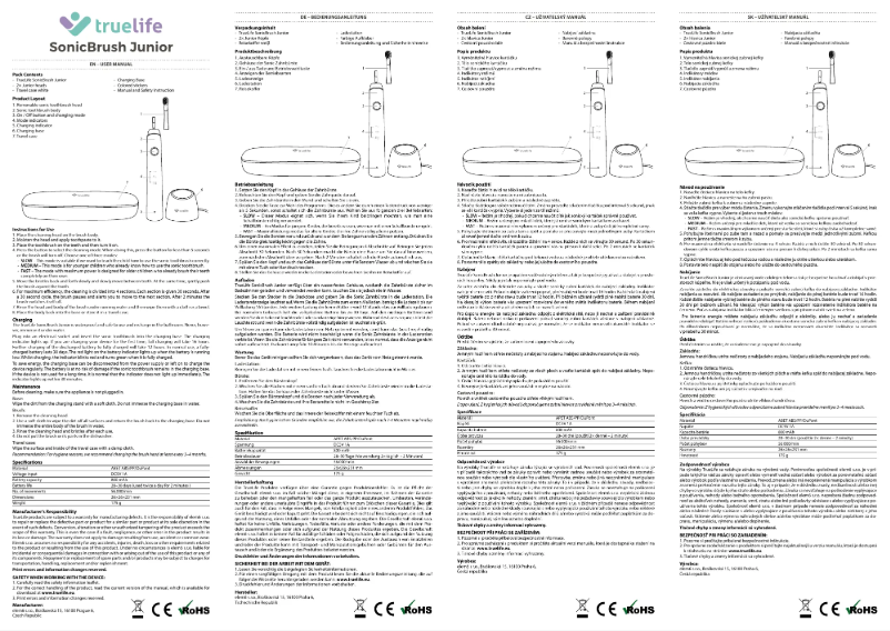 Página 1 del manual Manual de usuario TrueLife SonicBrush Junior