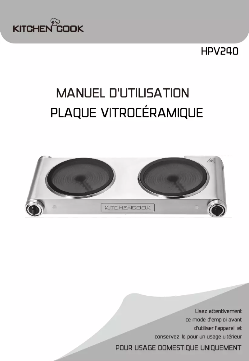 Image de la première page du manuel de l'appareil HPV240