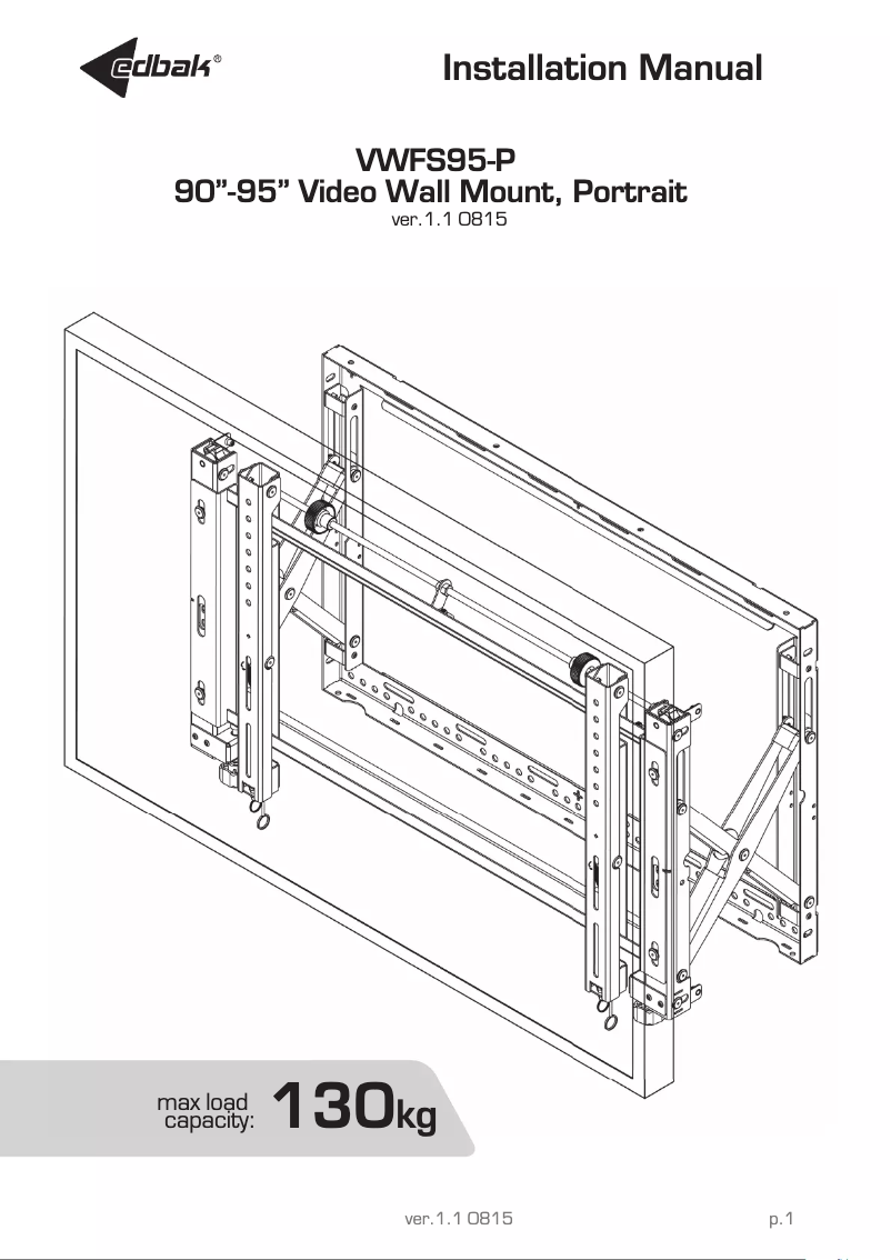 Page n°1 - Manuel utilisateur Edbak VWFS95-P