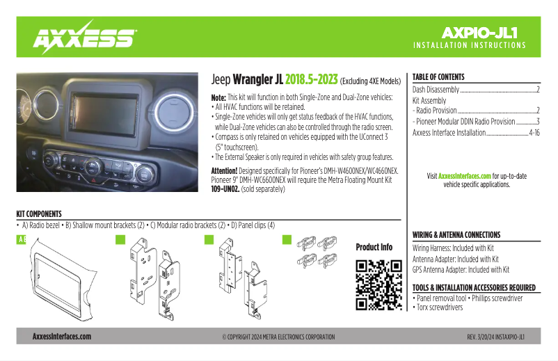 Página 1 del manual Manual de usuario AXESS AXPIO-JL1