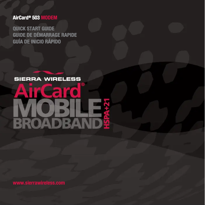 Page 1 de la notice Manuel utilisateur Netgear AirCard 340U