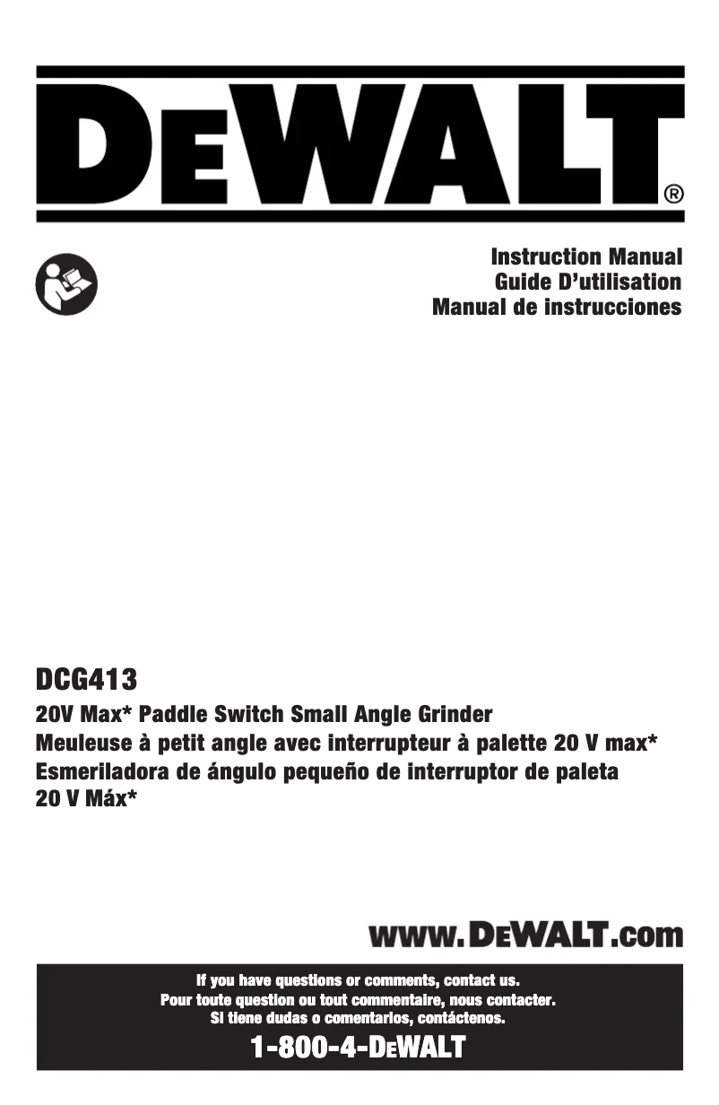 Image de la première page du manuel de l'appareil DCG413
