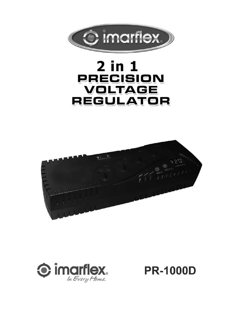 Page n°1 - Manuel utilisateur Imarflex PR-2000D