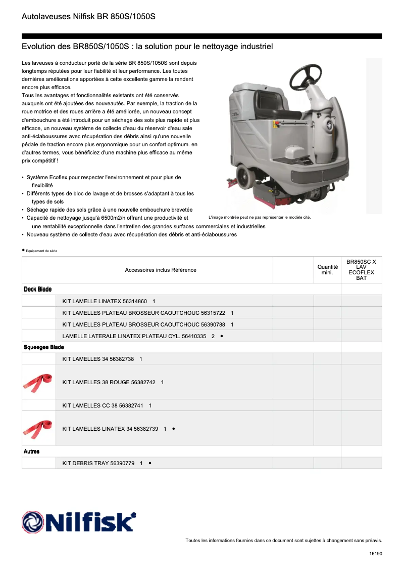 Image de la première page du manuel de l'appareil BR850