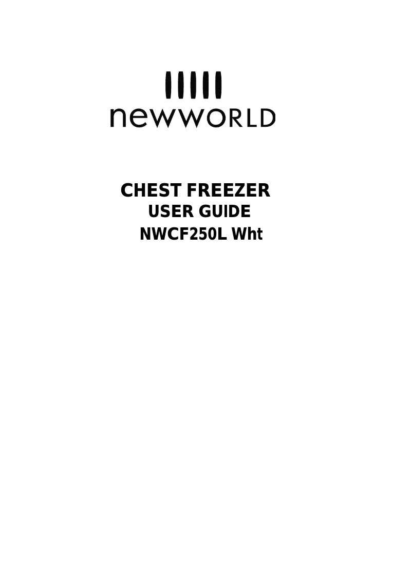 Page 1 de la notice Manuel utilisateur New World NWCF250L