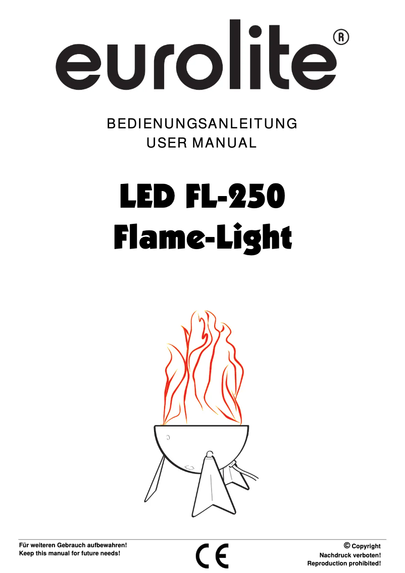 Page 1 de la notice Manuel utilisateur Eurolite FL-250