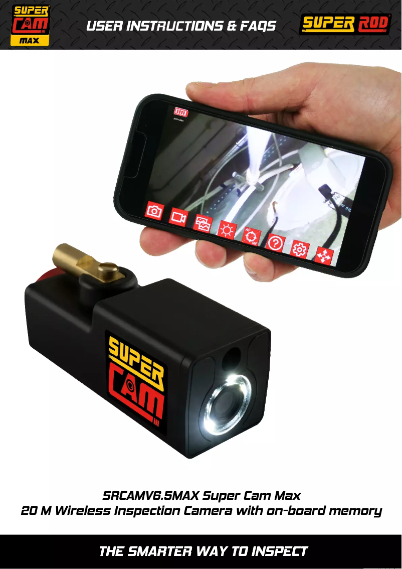 Page 1 de la notice Manuel utilisateur Super Rod SRCAMV6.5MAX